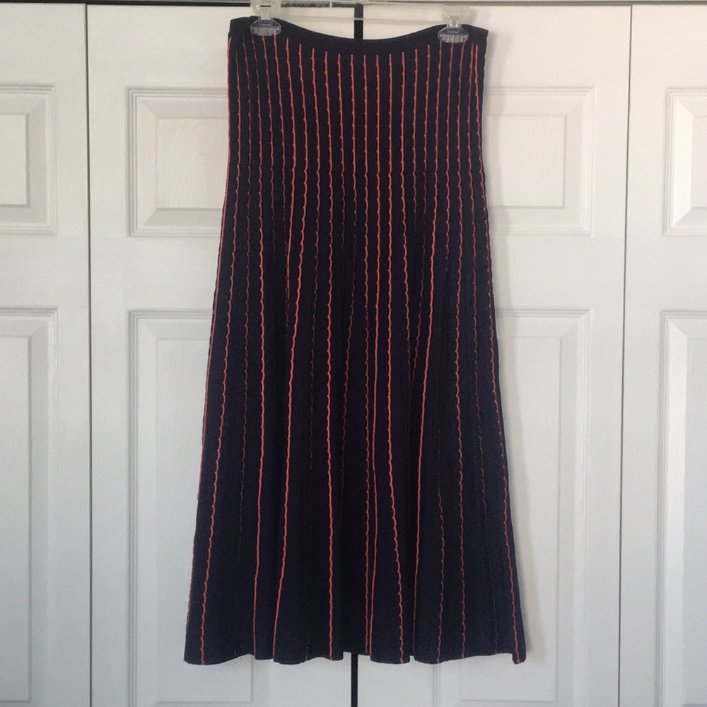 Zara Stripped Midi Skirt